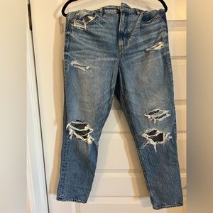 American Eagle Ripped Mom Jeans